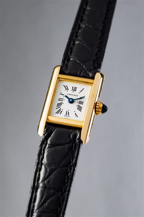 cartier tank 2022 black|cartier mini tank watch.